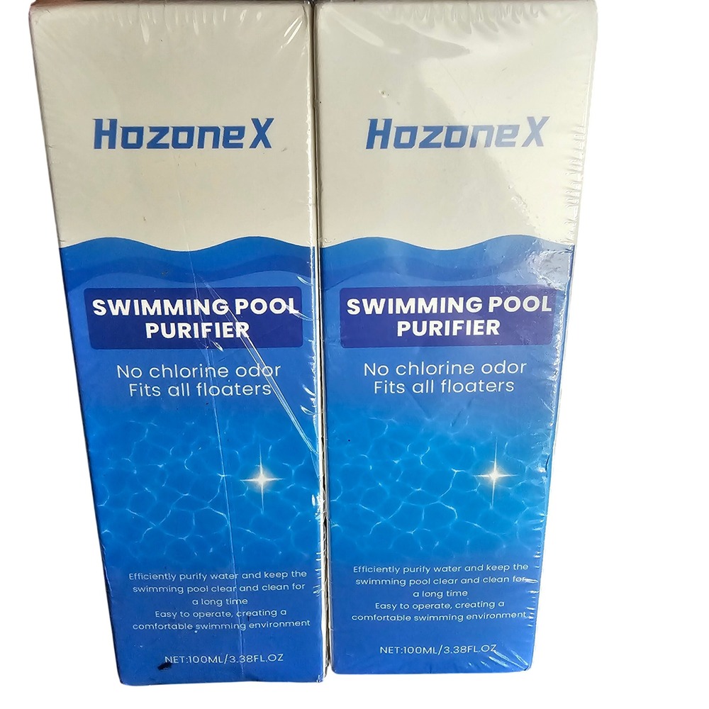Hozonex Swimming Pool Purifier 2-Pack 3.38oz No Chlorine Odor Algae Control New